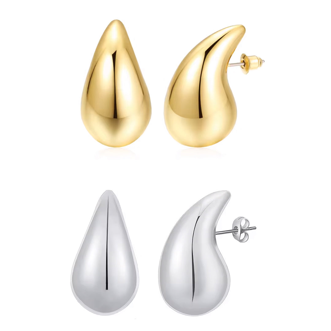 2 pendientes gruesos